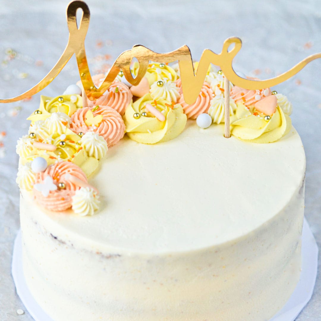 Happy Sprinkles Streusel Caketopper - Love