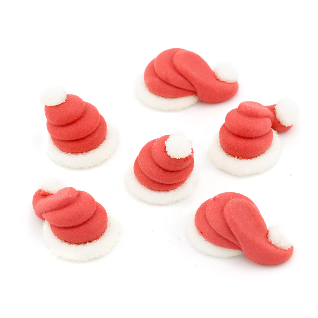 Santa's Hat - Zuckeraufleger 6 Stück