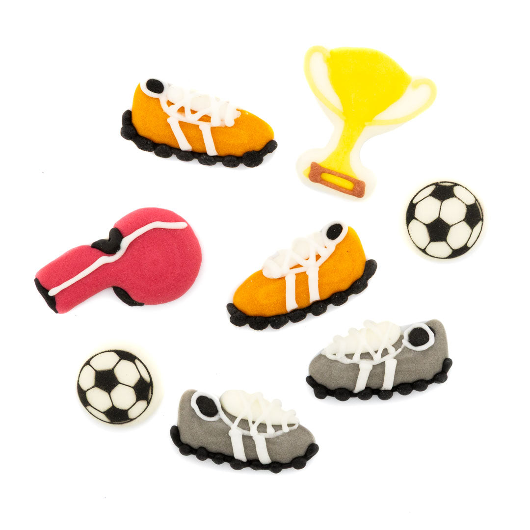 Fußball Motive - Zuckeraufleger 8 Stück
